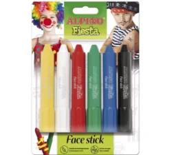 Blister da 6 Alpino Face Stick Colori Assortiti