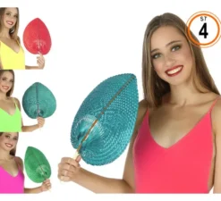 Ventaglio a forma di foglia in colori assortiti